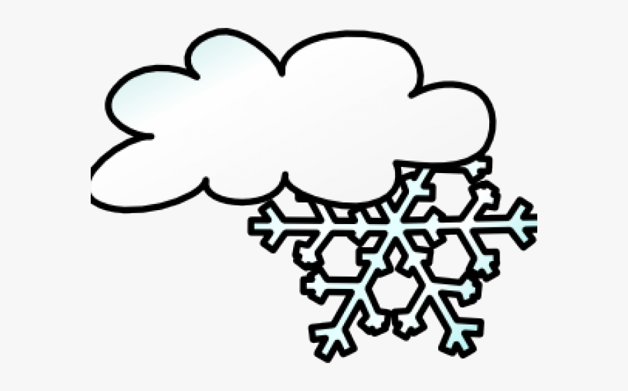 Snowfall Clipart Nieva - Weather Clip Art Black And White, Transparent Clipart
