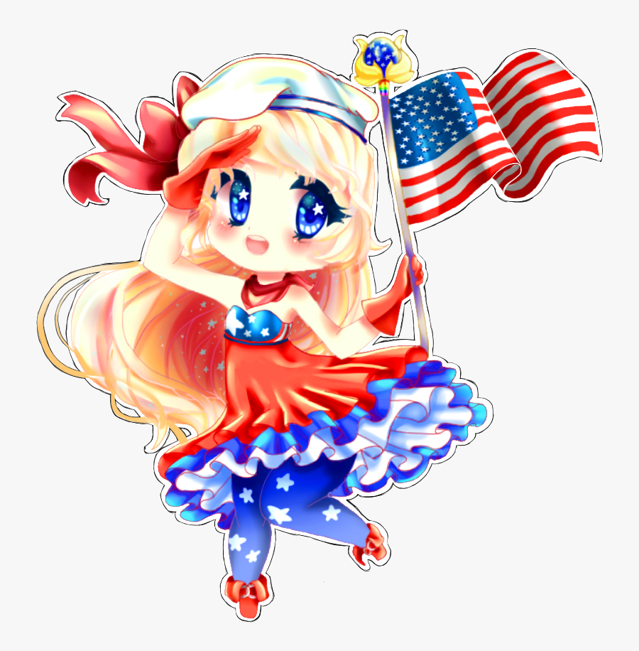 Happy Of July - Fourth Of July Anime, Transparent Clipart