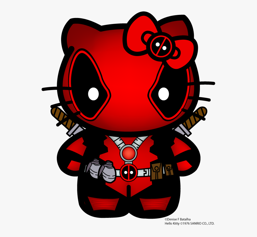 Clip Art The Only Person Official - Hello Kitty Deadpool, Transparent Clipart