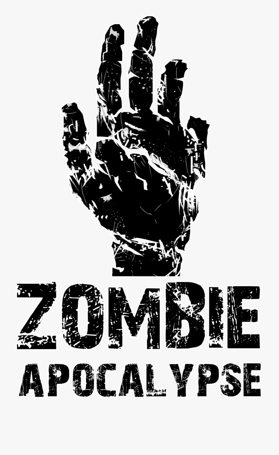 Zombie Apocalypse Clip Art - Zombie Apocalypse Logo Png, Transparent Clipart