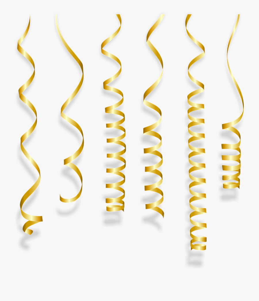 Gold Streamers Png - Streamers Png, Transparent Clipart