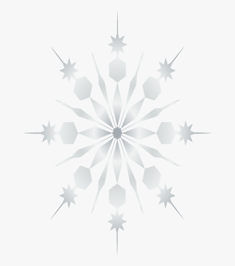 Snowflake Clipart Black Background , Png Download - Pink And White Snowflakes, Transparent Clipart