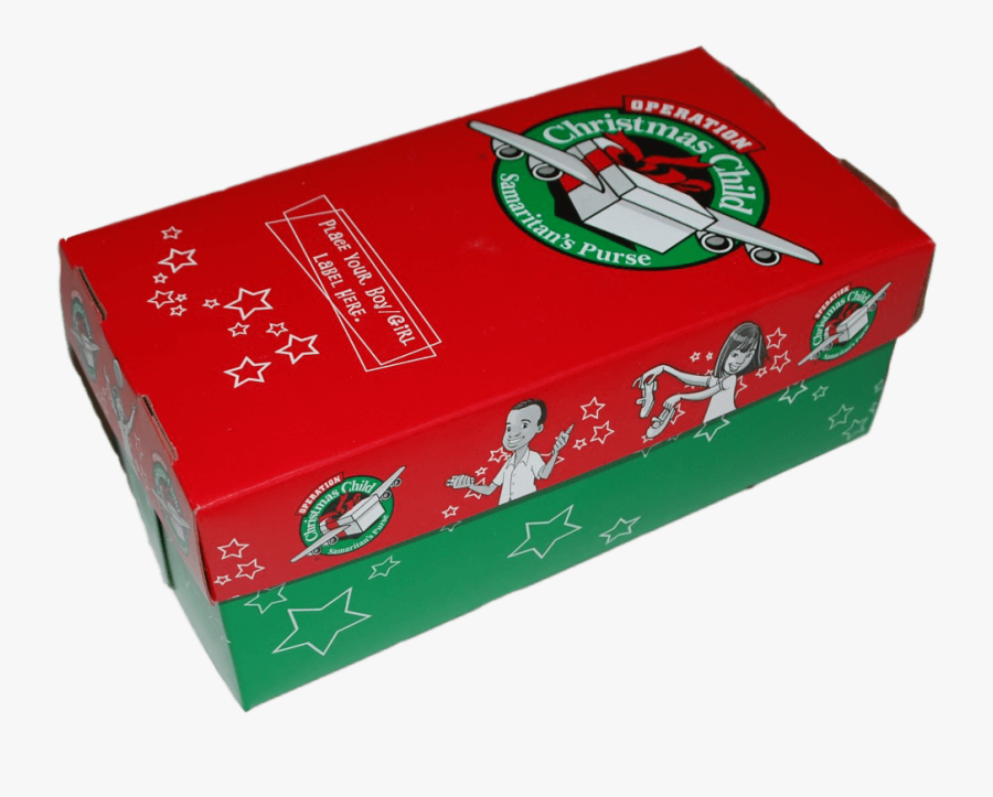 Transparent Operation Christmas Child Clipart - Operation Christmas Child Box, Transparent Clipart