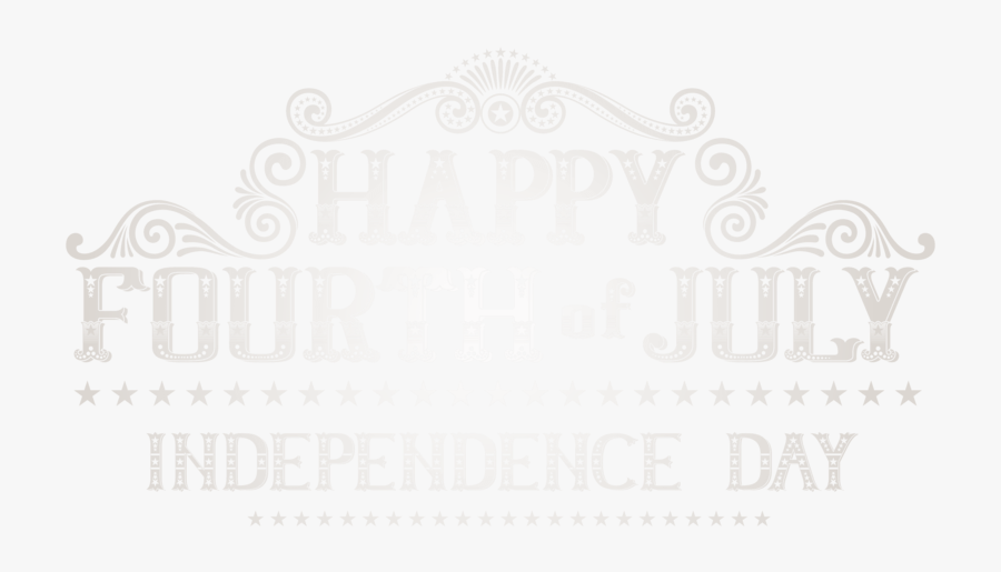 Happy 4th July Vintage Png Image - Calligraphy, Transparent Clipart