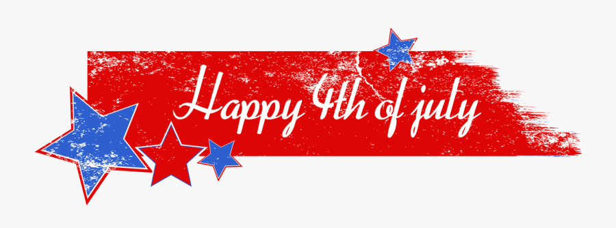 Happy 4th Of July Banner Png - Happy 4th Of July Banner Clipart, Transparent Clipart