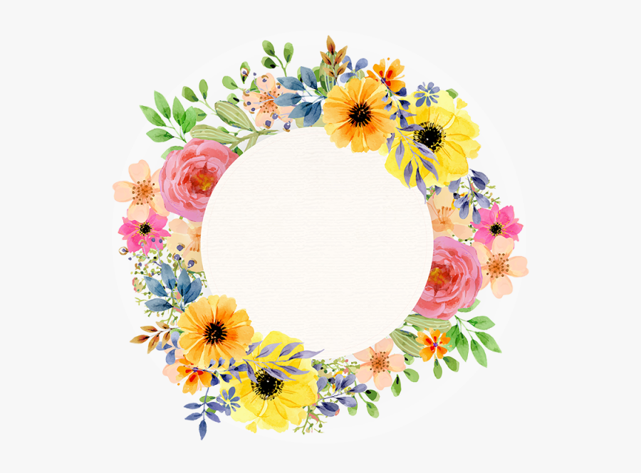 Vintage Flower Frame Vector Png, Transparent Clipart