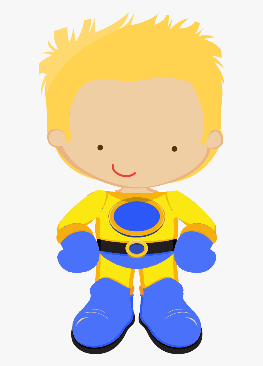 Kids Dressed As Superheroes Clipart - Cartoon, Transparent Clipart