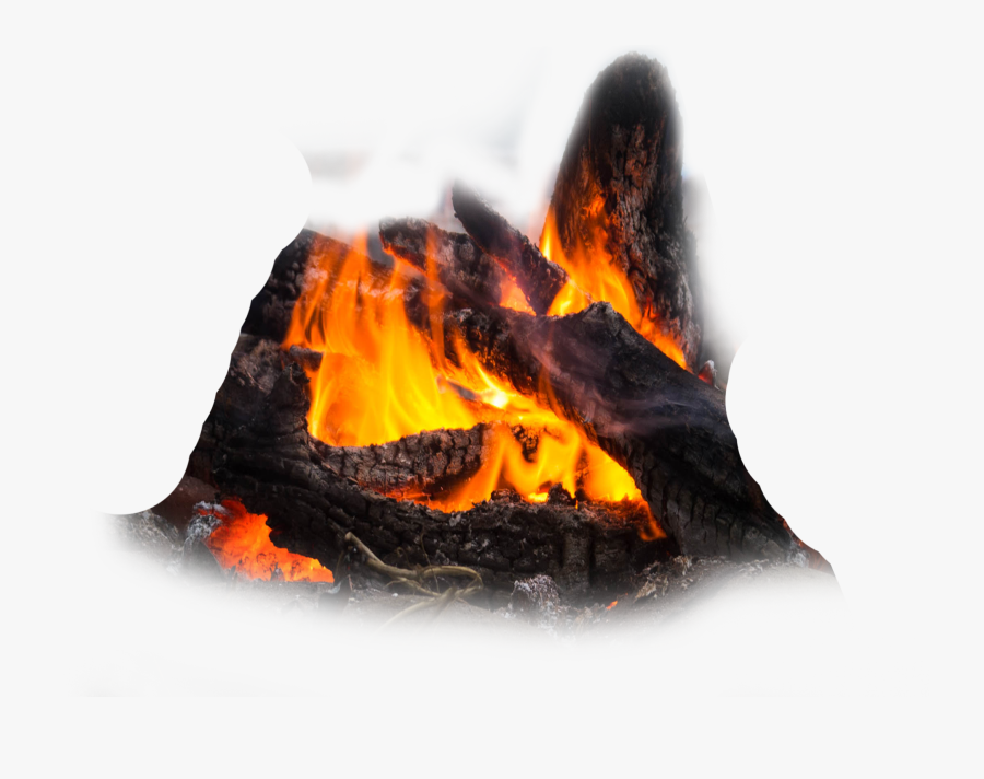 Transparent Realistic Fire Flames Clipart - Charcoal Bonfire Png, Transparent Clipart