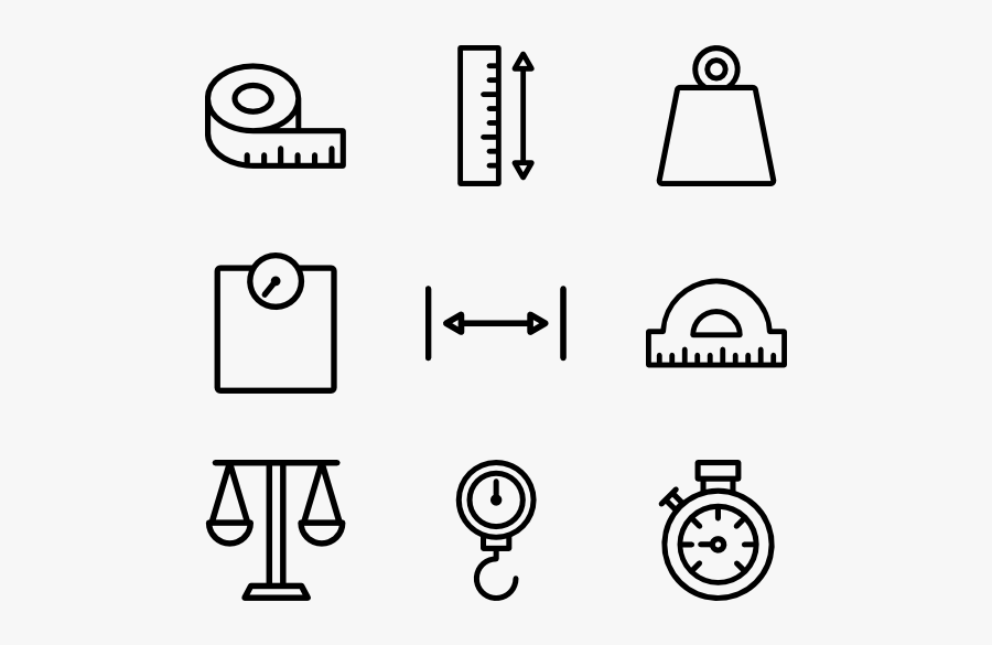 Measuring - Social Media Logos Png White, Transparent Clipart