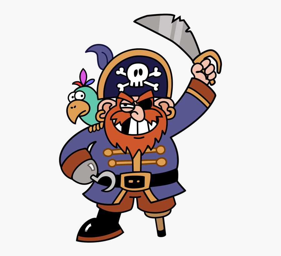 Transparent Jimmy Buffett Parrothead Clipart - Cartoon Pirate Png, Transparent Clipart