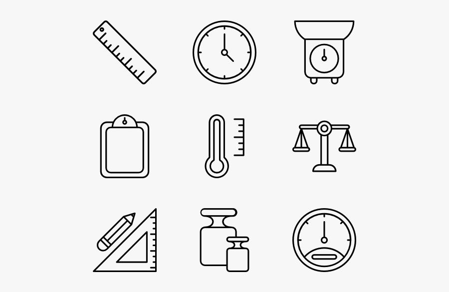 Measuring - Tshirt Flat Icon, Transparent Clipart