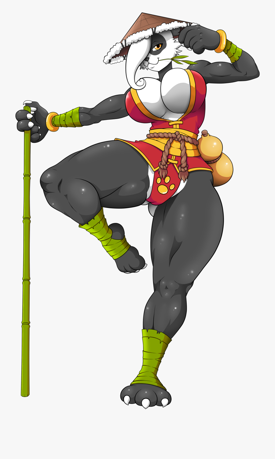 Cartoon,fictional Cartoon,clip - Panda Girl Furry, Transparent Clipart