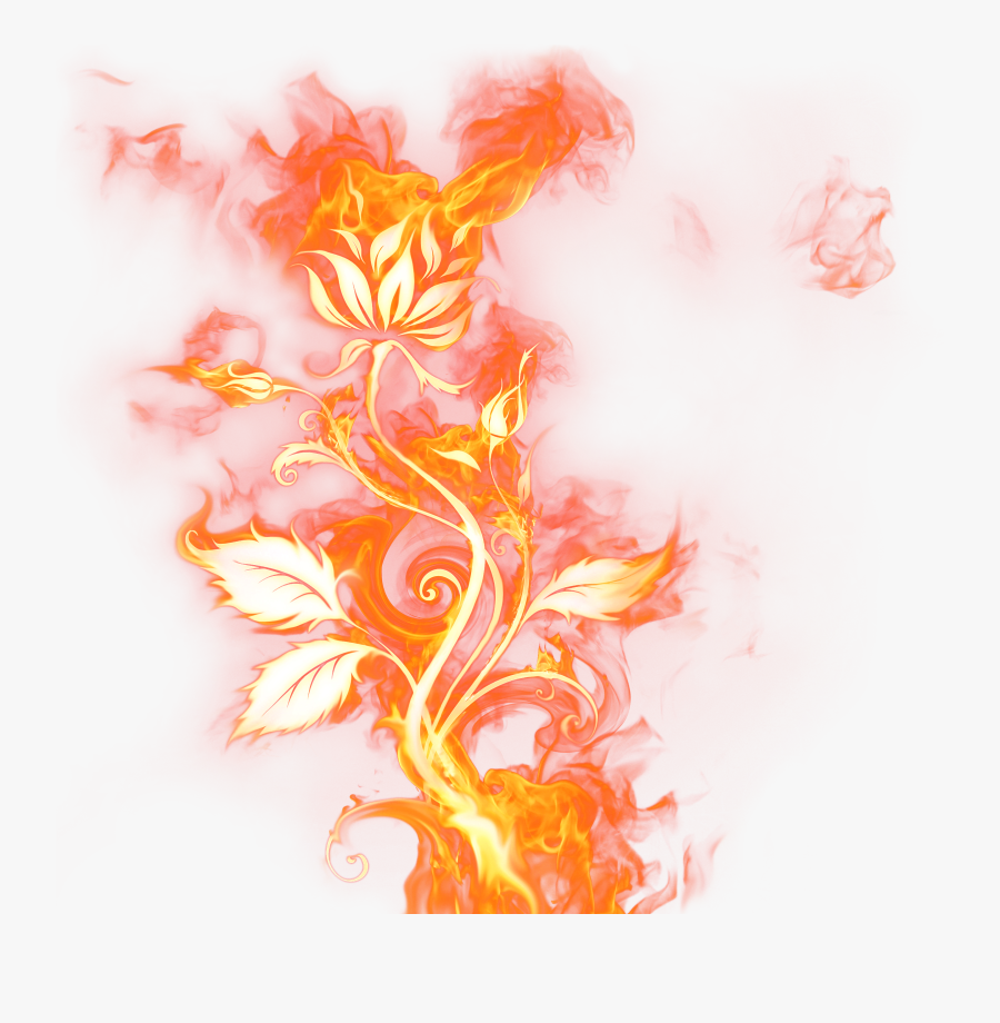 Animated Realistic Fire With Smoke On Transparent Background - Fire Png, Transparent Clipart