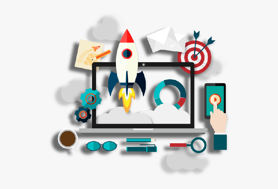 Icreate-media Is A Pioneer In Web Based Design & Digital - Digital Marketing Vector Png, Transparent Clipart