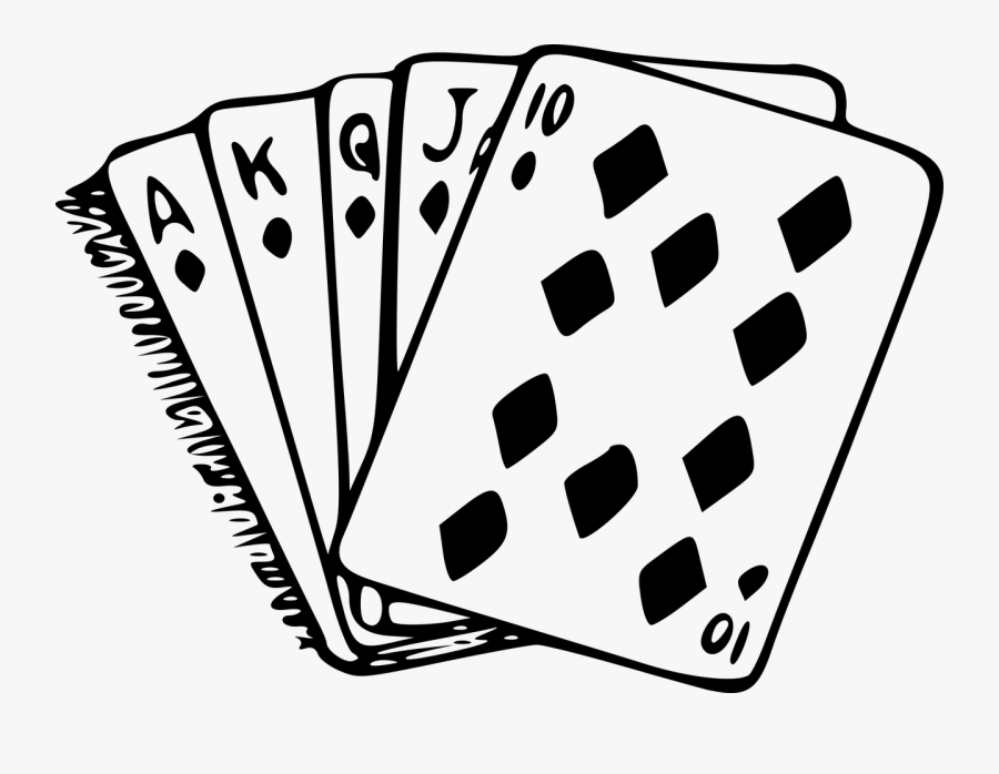 Most Common Casino Games In The World - Cards Black And White, Transparent Clipart