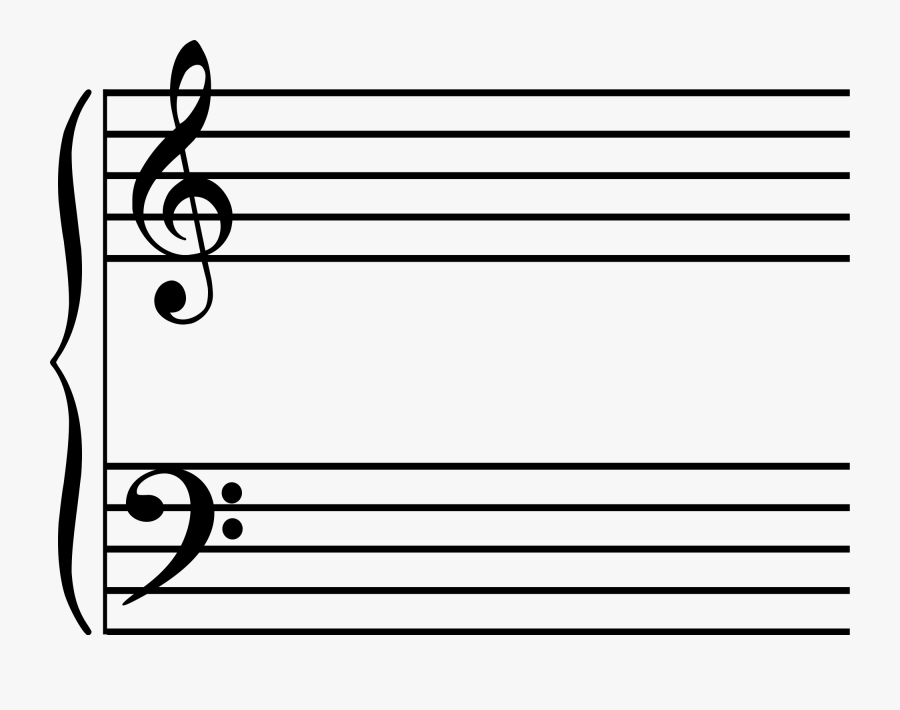 Clip Art File Grand Svg Wikimedia - Khuông Nhạc, Transparent Clipart