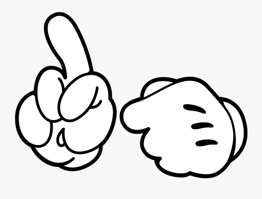 Clip Art Mouse Printable - Mickey Mouse Hand, Transparent Clipart