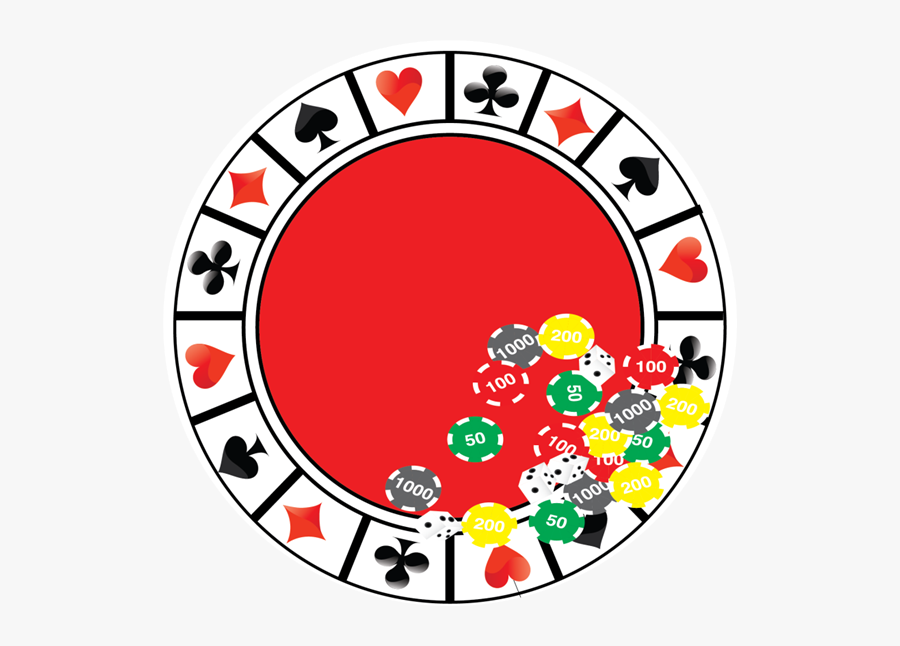 Casino Night 9inch Plate 8pkt - Black Elementary Bearkats, Transparent Clipart