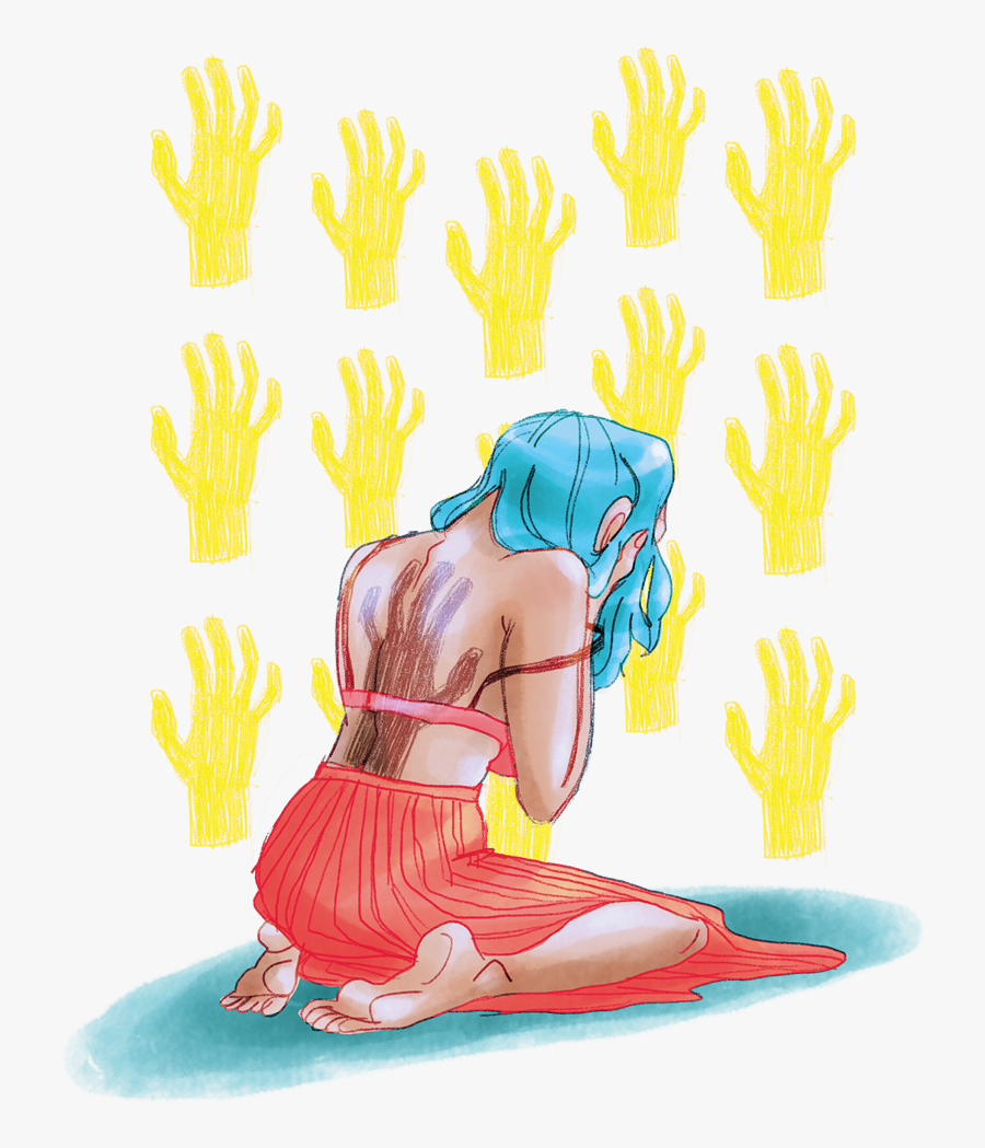 Illustration By Brittany England/the Pioneer - Sexual Assault On Campus Illustration, Transparent Clipart