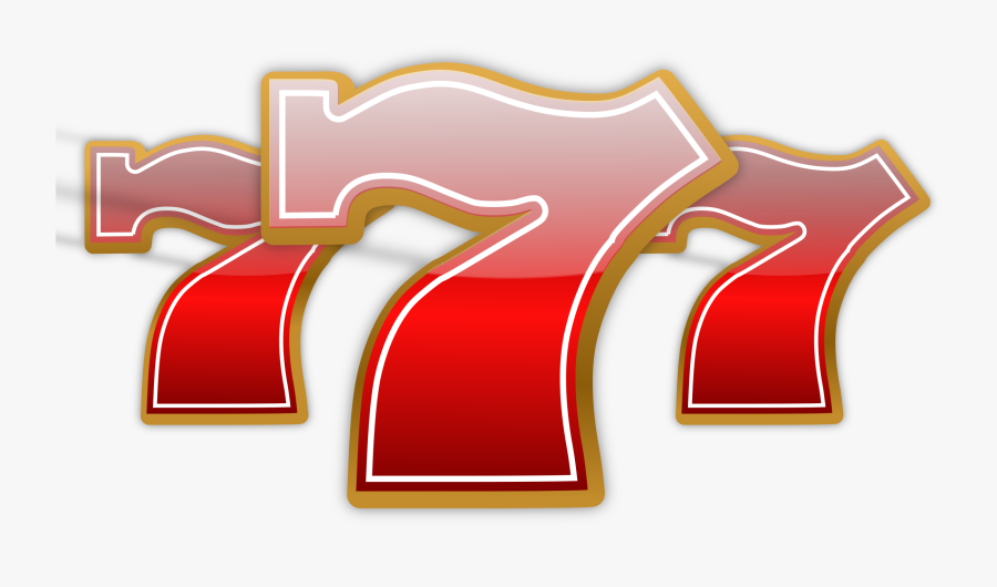 Clipart - Lucky Seven - 777 Slot Machine Png, Transparent Clipart