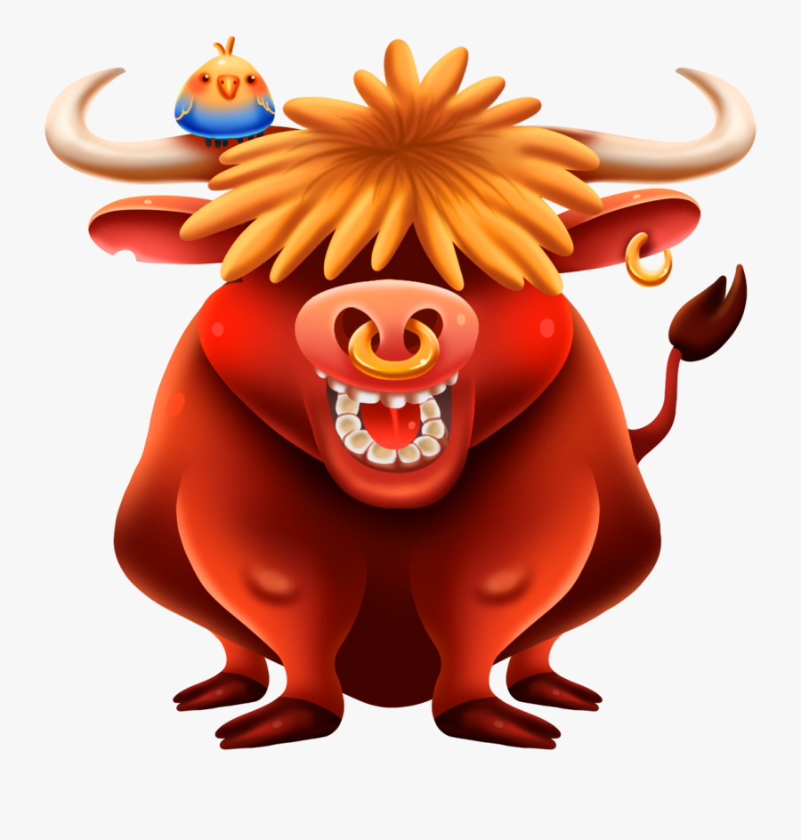 Bull From Jogo Do Bicho - Cartoon, Transparent Clipart