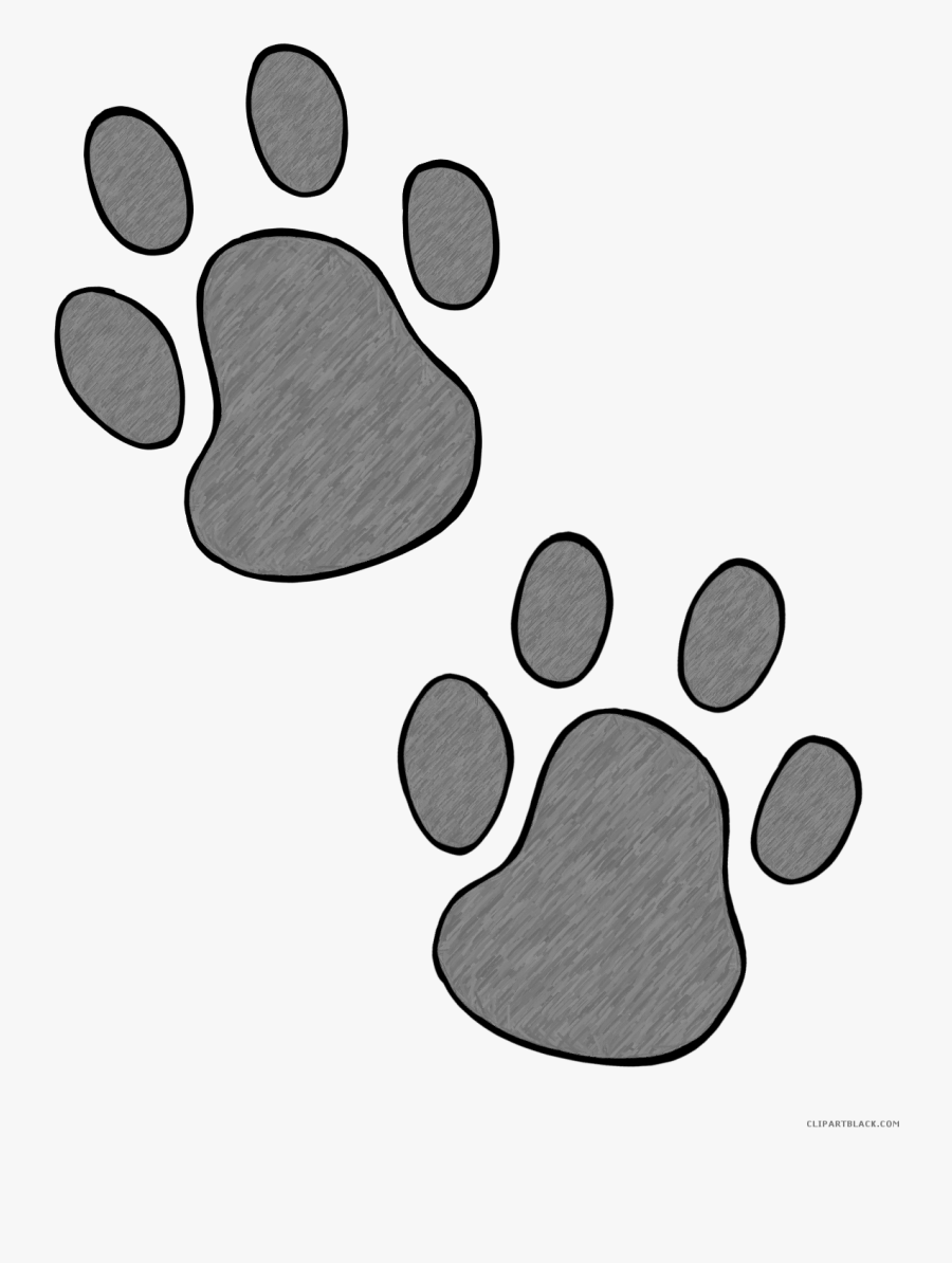 Paw Print - Dog Paw Doodle Png, Transparent Clipart