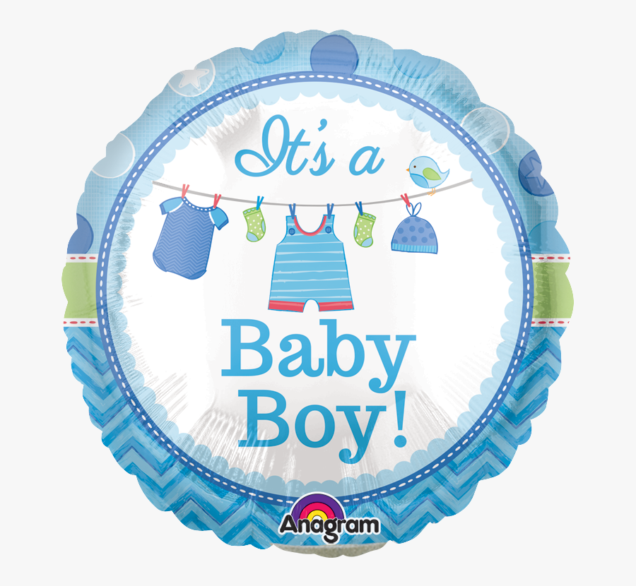 Shower With Love Boy - It's A Boy Mylar Balloon, Transparent Clipart