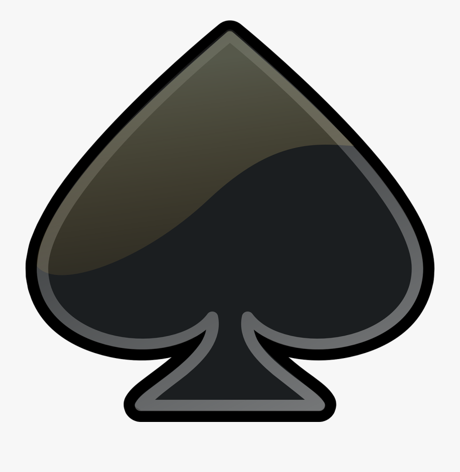 Spade, Poker, Ace, Cards, Game, Casino, King, Gambler - Spade Symbol, Transparent Clipart