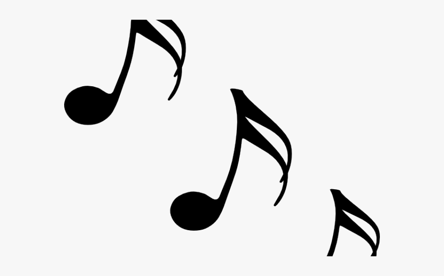 Music Notes Clipart Trail - Transparent Trail Of Music Notes, Transparent Clipart