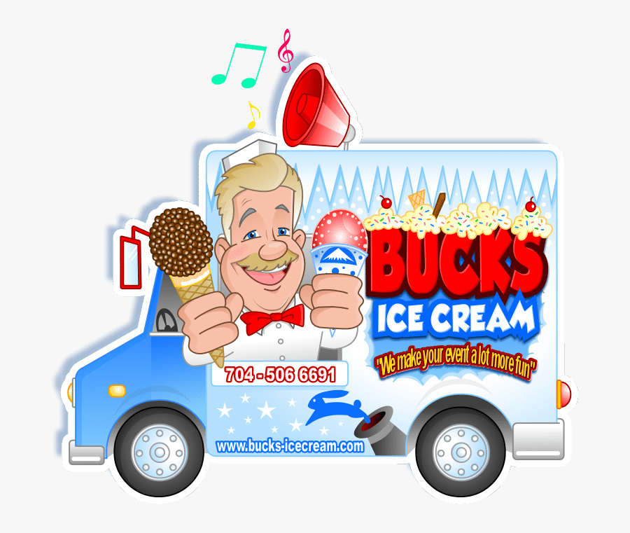 Buck's Ice Cream Truck Charlotte Nc, Transparent Clipart