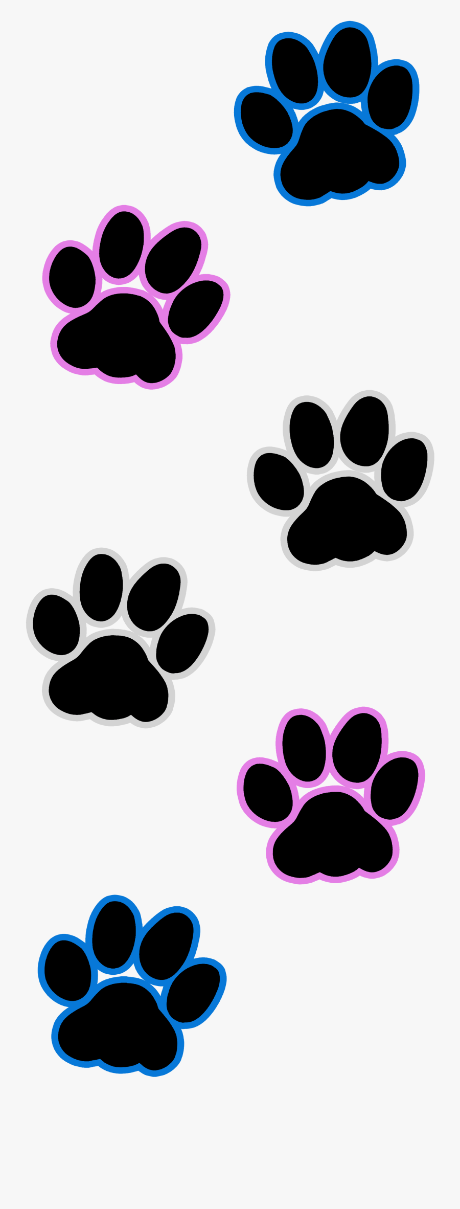 Pawprint Clipart Cat - Transparent Cat Paw Print Clip Art, Transparent Clipart