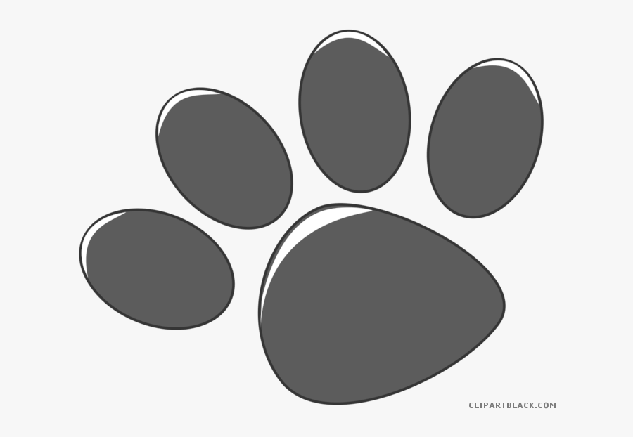 Pawprint Clipart Leopard - Clip Art, Transparent Clipart