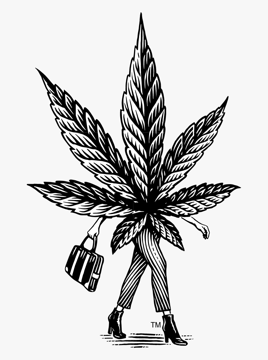 Herbforce - Leaf Cannabis, Transparent Clipart