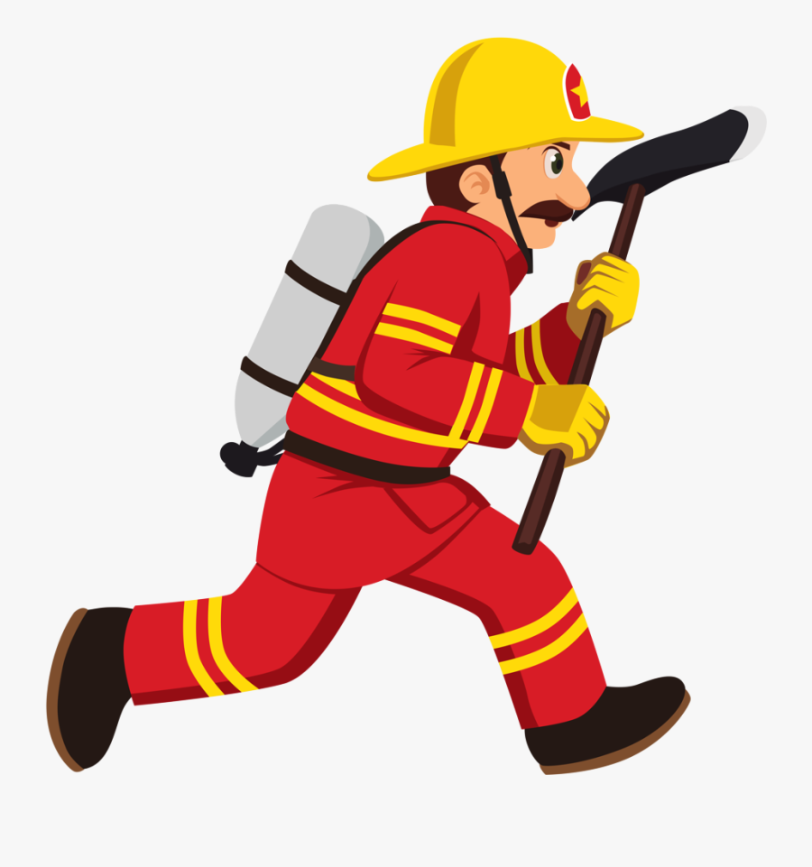 Firefighter Vector Graphics Clip Art Portable Network - Firefighter Clipart Png, Transparent Clipart