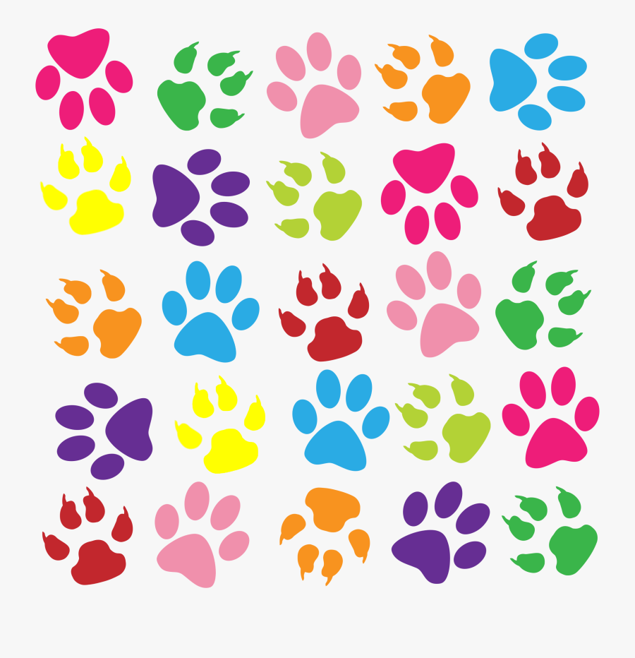 Colouful Clipart Paw Print - Puppy Dog Pals Paws, Transparent Clipart