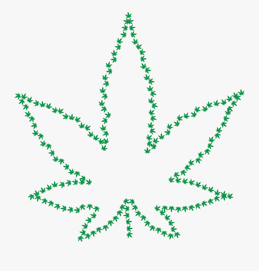 Weed Leaf Outline Png - Tanishq Diamond Mangalsutra, Transparent Clipart