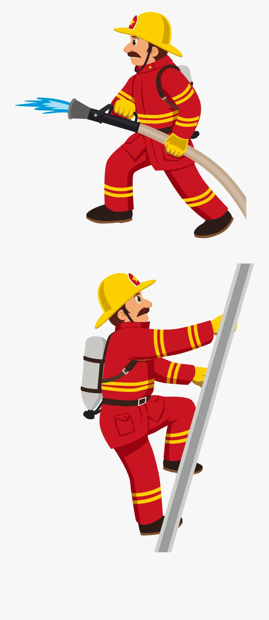 Transparent Fire Engine Png - Fire Fighters Clip Art, Transparent Clipart
