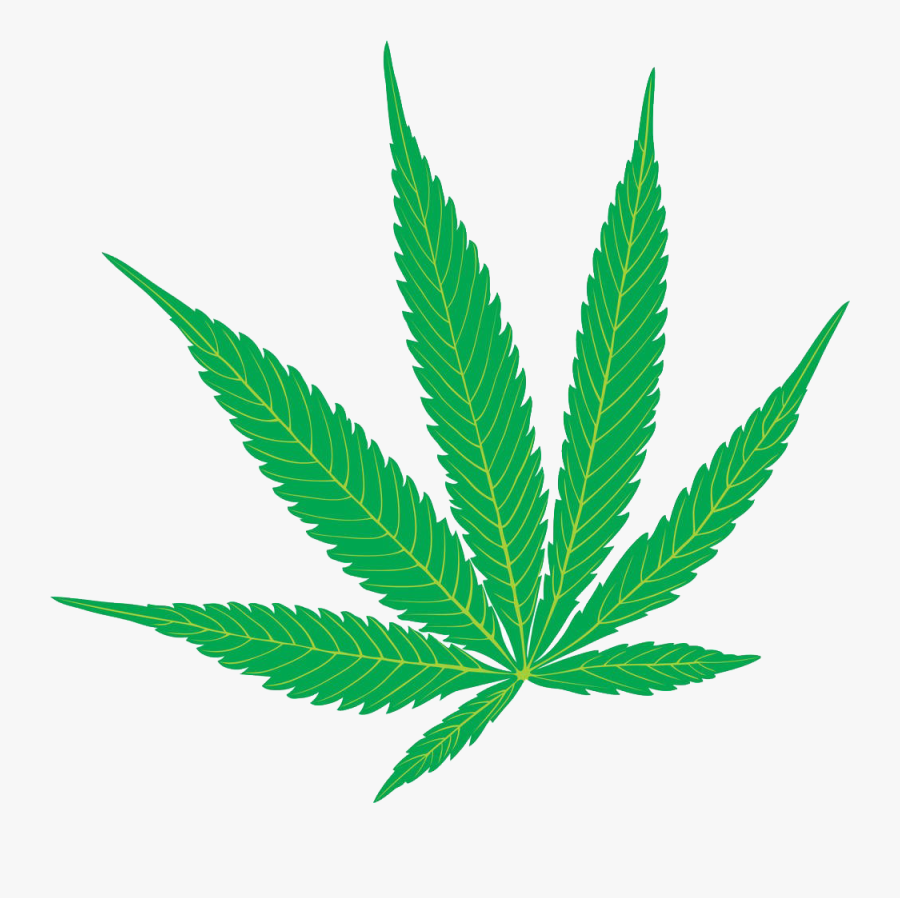 Cannabis Sativa Marijuana Hemp Clip Art - Weed Plant, Transparent Clipart