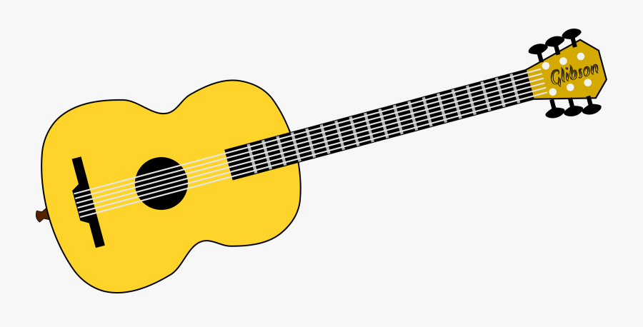 Different String Instruments Clipart , Png Download - Yellow Clip Art Guitars, Transparent Clipart