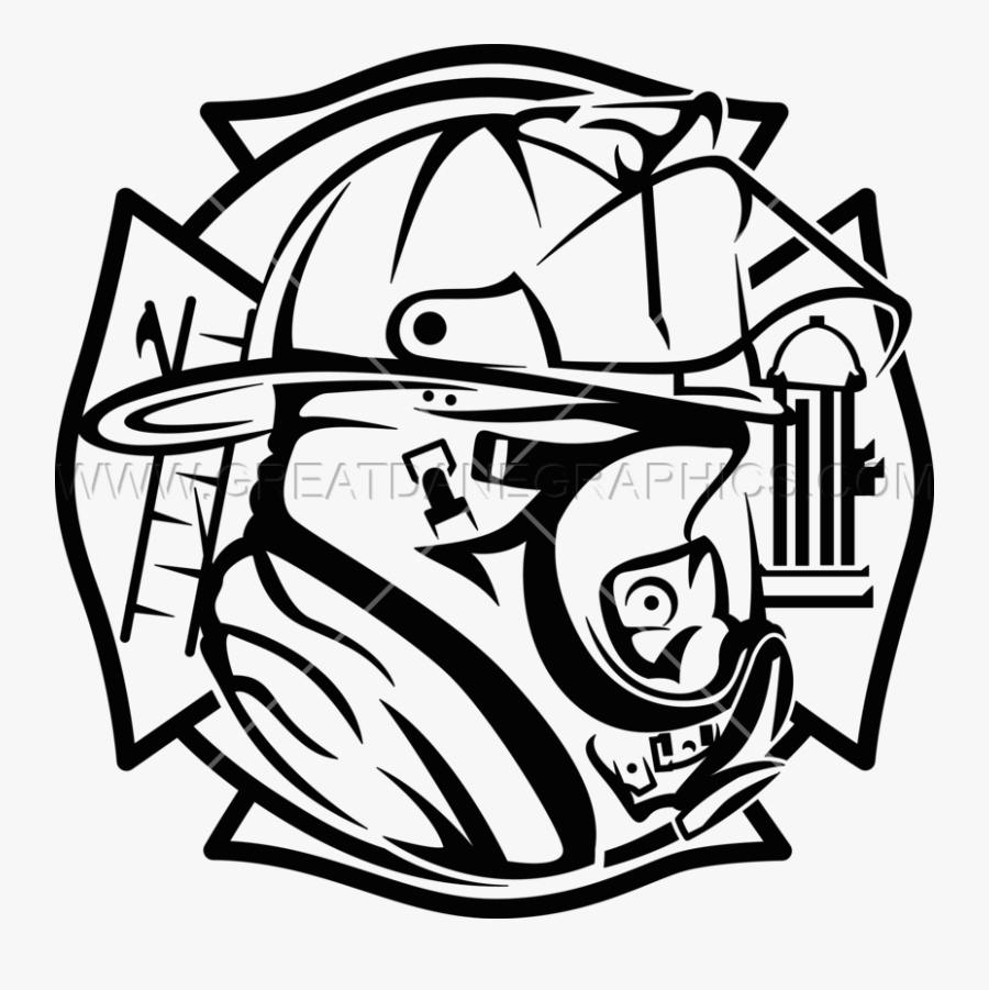 Transparent Maltese Cross Png - Volunteer Fire Department Decal, Transparent Clipart