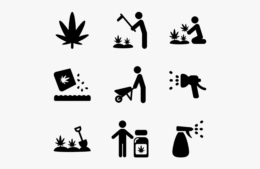 Marijuana, Transparent Clipart