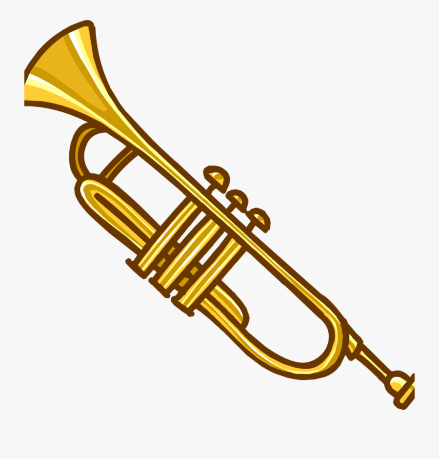 Trombone Clipart Music Instrument - Trumpet Clipart Transparent Background, Transparent Clipart