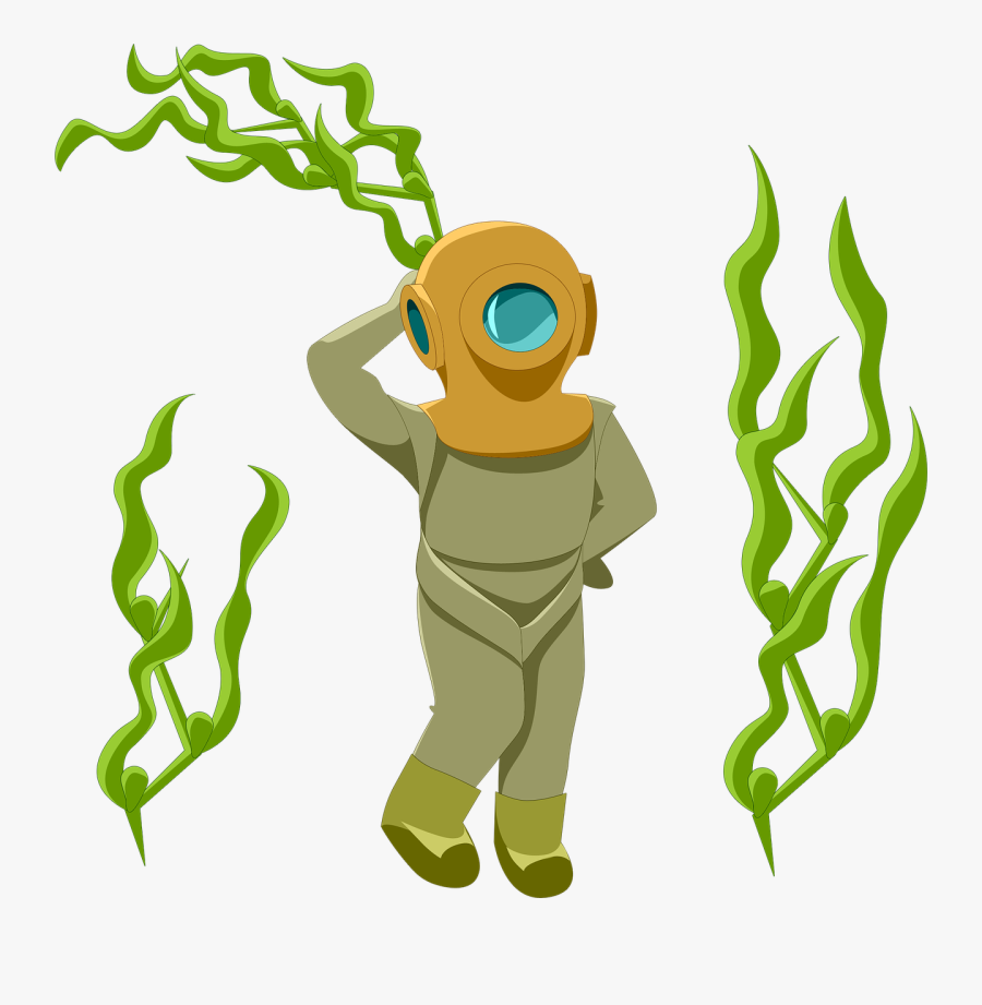 Weed Kelp Underwater Free Picture - Rumput Laut Animasi Png, Transparent Clipart