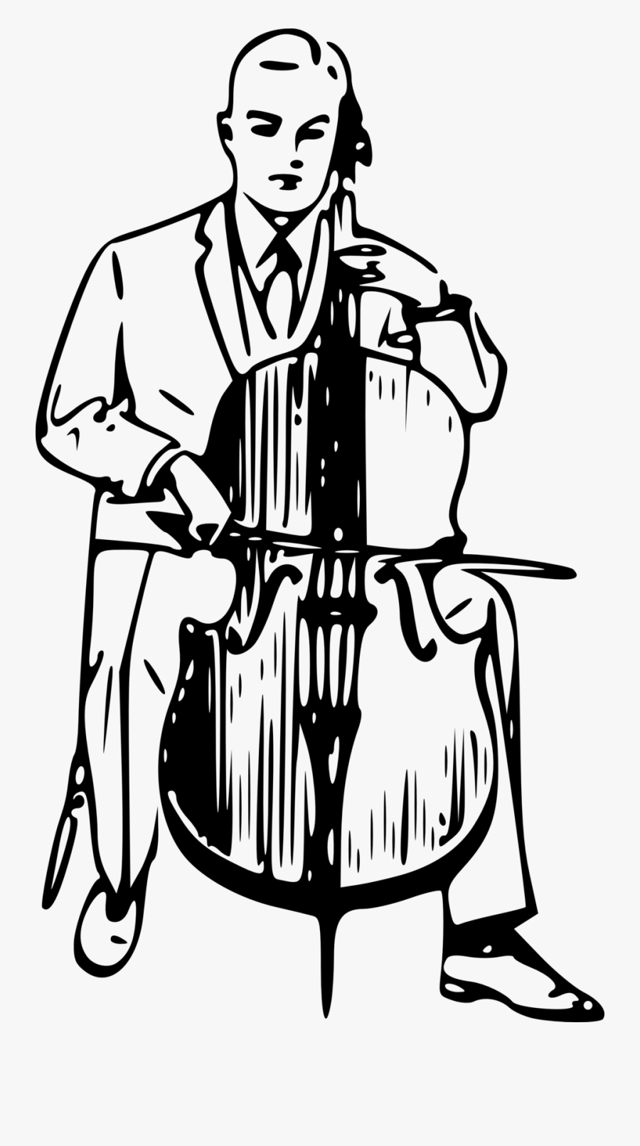 Standing,line Art,string Instrument, Transparent Clipart