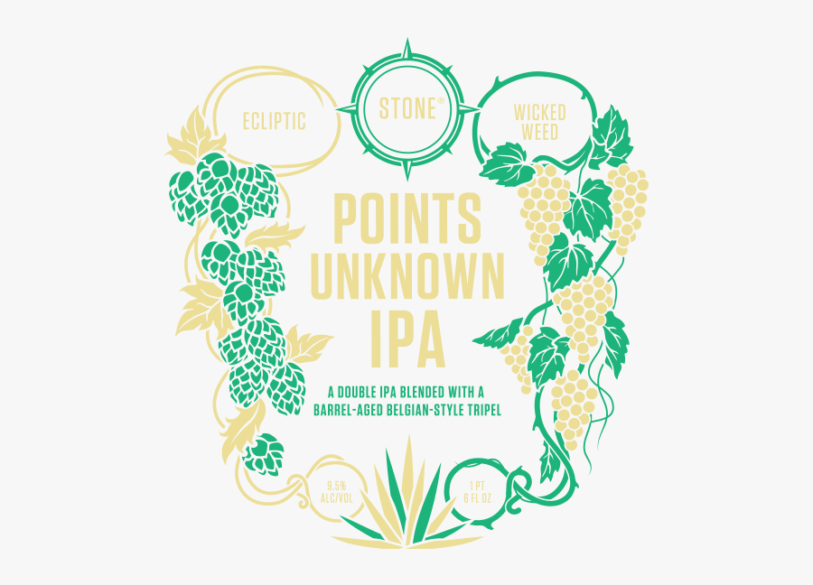 Ecliptic / Wicked Weed / Stone Points Unknown Ipa - Illustration, Transparent Clipart