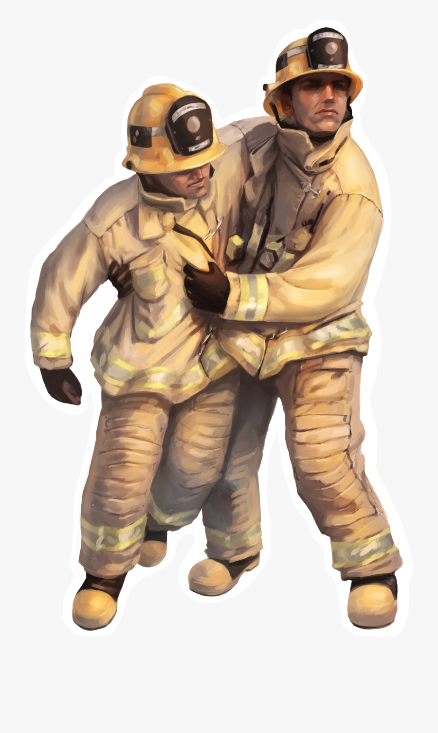Clip Art Firefighter Pics - Firefighters Png, Transparent Clipart