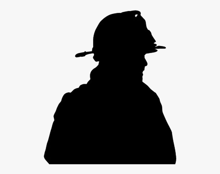 University Of California, Davis Fire Department Silhouette - Firefighter Silhouette, Transparent Clipart