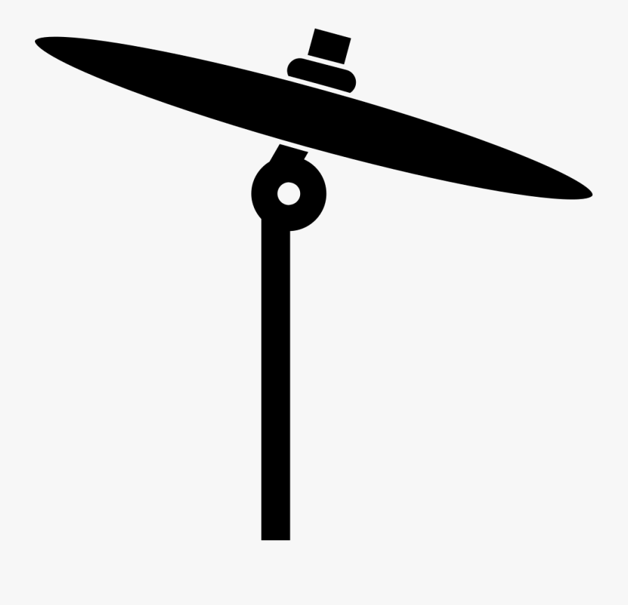 Cymbal Thin Musical Instrument Side View Svg Png Icon - Cymbal Icon Png, Transparent Clipart