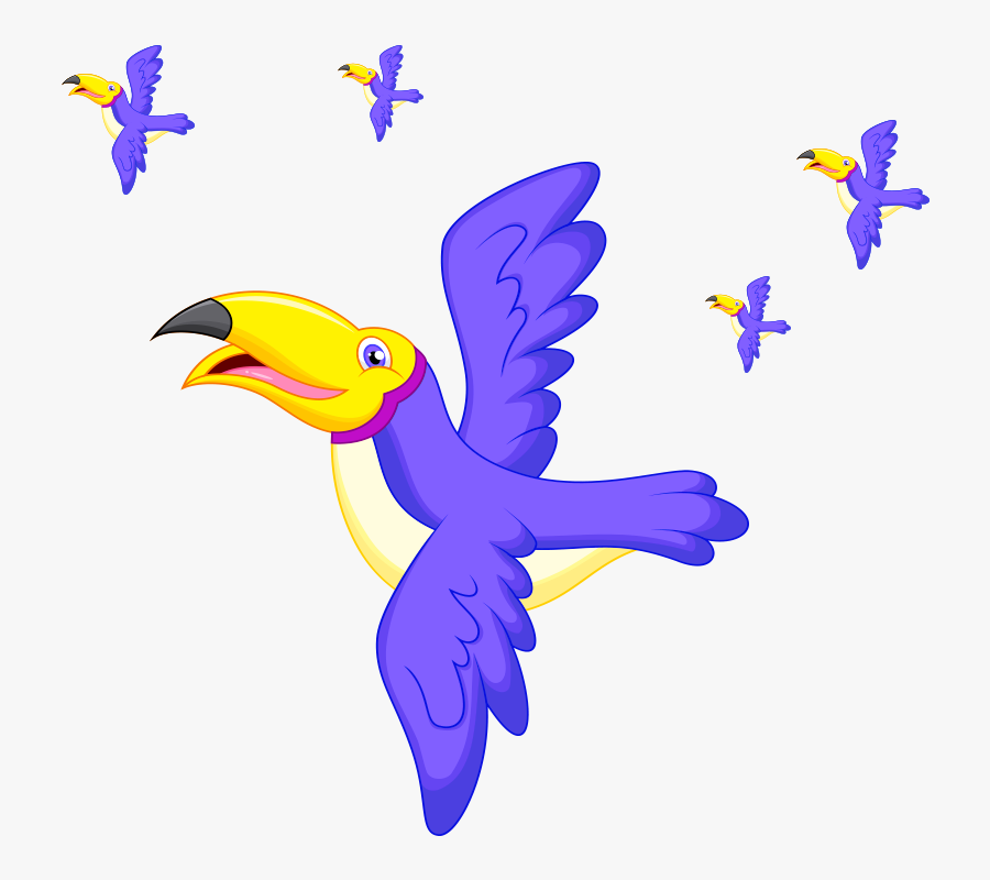 Transparent Bird In Flight Clipart - Transparent Background Bird Cartoon Transparent, Transparent Clipart
