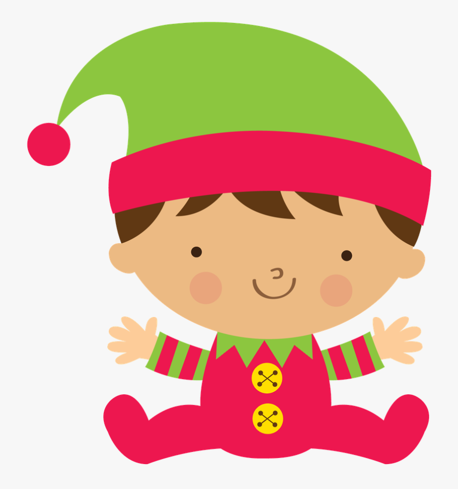 Christmas Vinyl, Christmas Store, Christmas Clipart, - Baby Christmas Elf Cartoon, Transparent Clipart